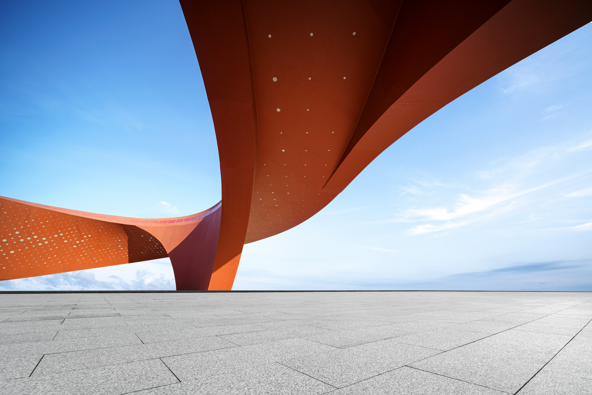 abstract view of a sculpture